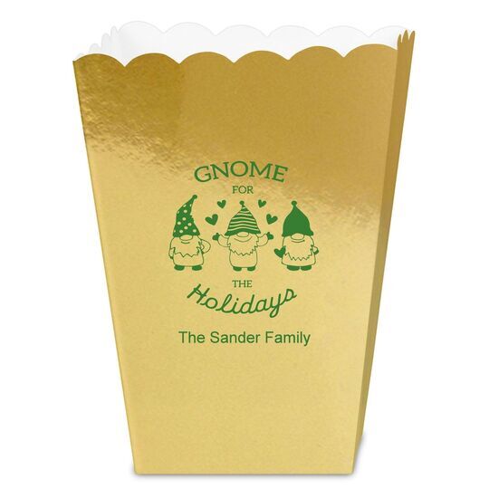 Gnome For The Holidays Mini Popcorn Boxes